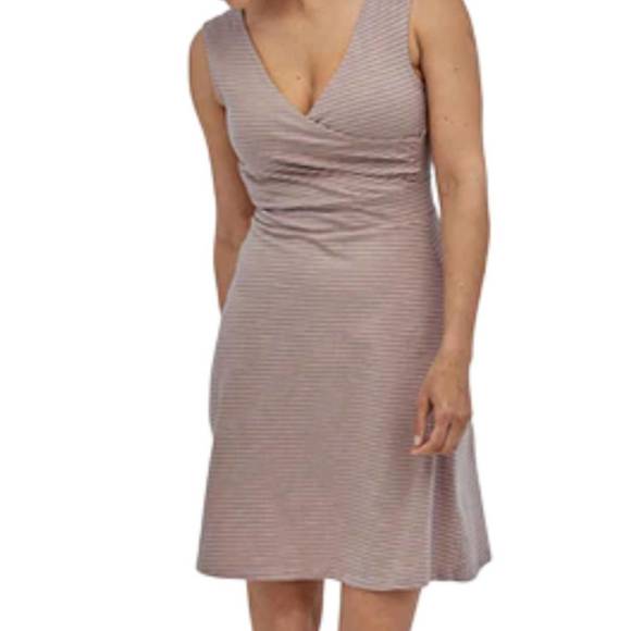 NEW PATAGONIA porch song dress in high tide/stingray mauve - Picture 1 of 2